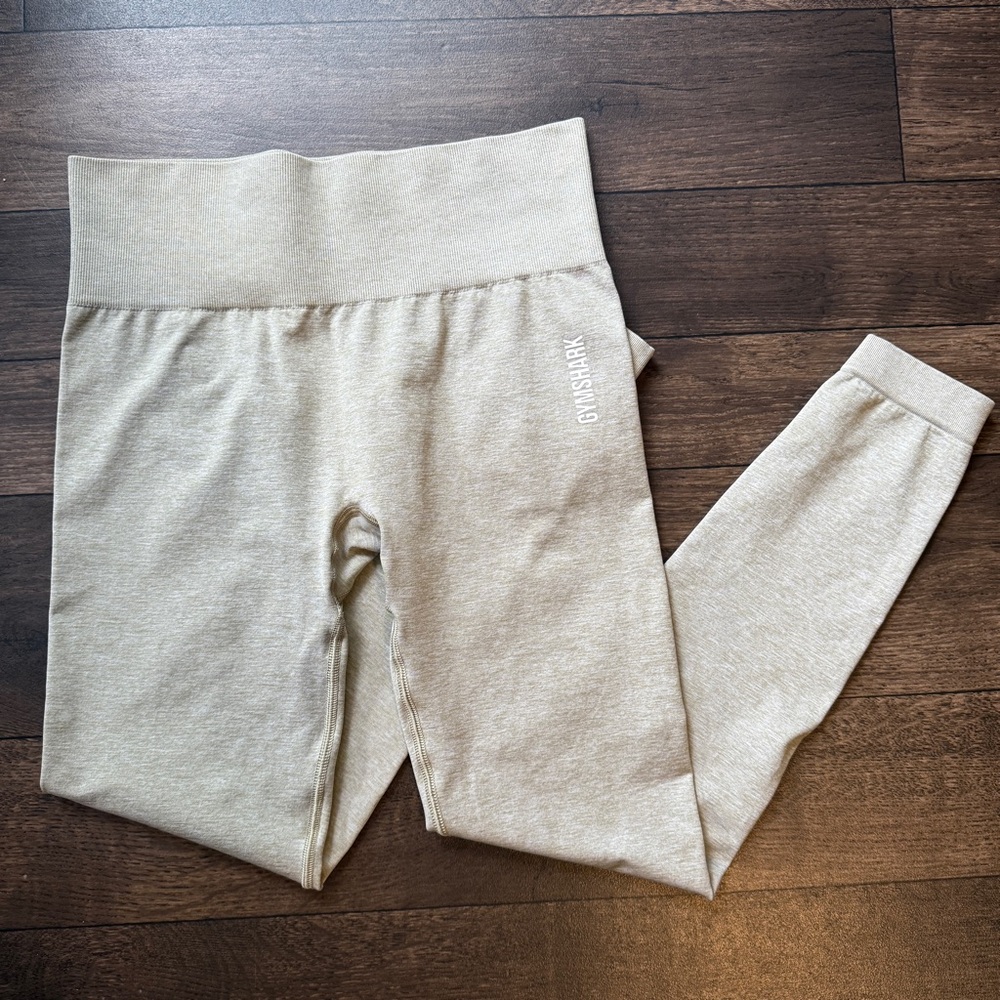 Gymshark Adapt Marl Seamless Leggings - Beige